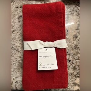 Pottery barn solid napkins set of 4